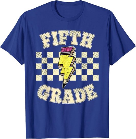 Fifth Grade Teacher First Day of 5th Grade Back to School T-Shirt - T-Shirt | Royal