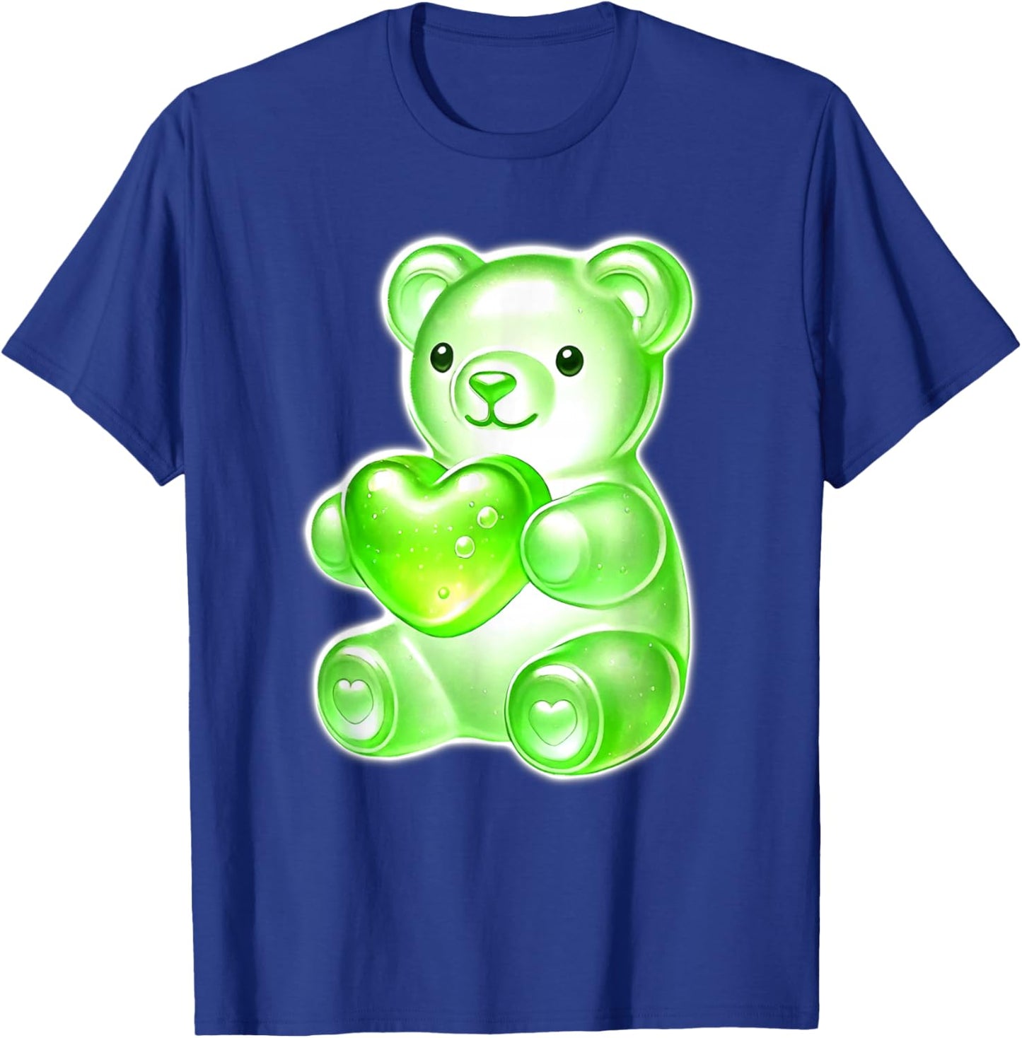 Gummy Bear Candy Heart Green T-Shirt - T-Shirt | Royal
