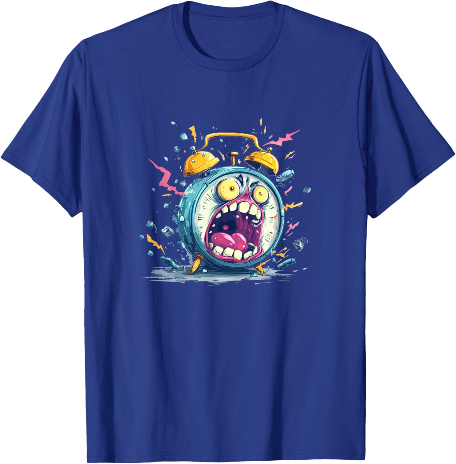 Awesome Screaming Alarm Clock Costume for Boys and Girls T-Shirt - T-Shirt | Royal
