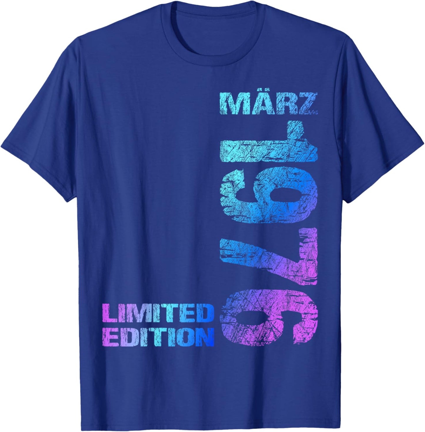 März 1976 Mann Frau 50. Geburtstag Limited Edition T-Shirt - T-Shirt | Royal