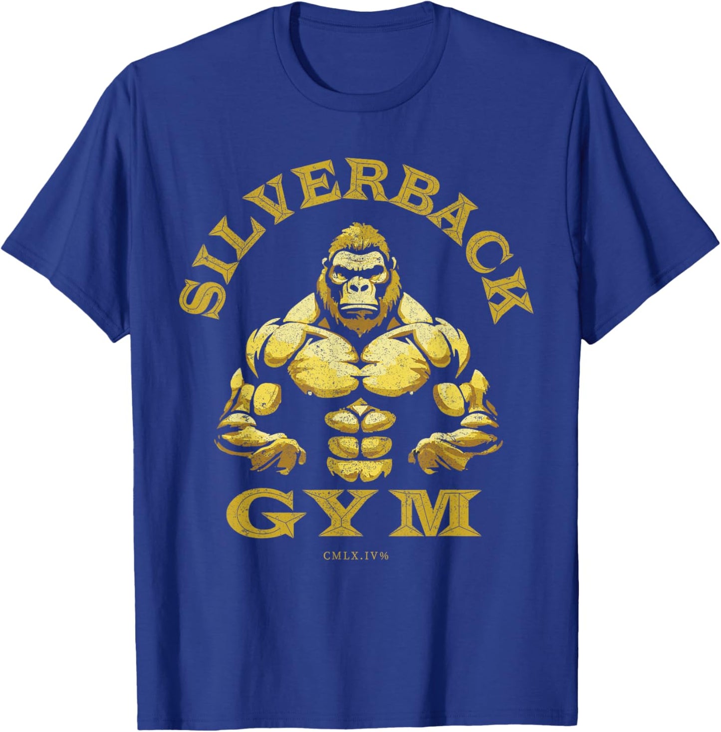 96.4% Silverback Gorilla, Gym Wear, Bodybuilding, Class , Black, S T-Shirt - T-Shirt | Royal