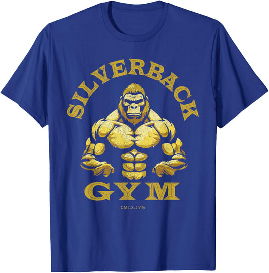 96.4% Silverback Gorilla, Gym Wear, Bodybuilding, Class , Black, S T-Shirt - T-Shirt | Royal