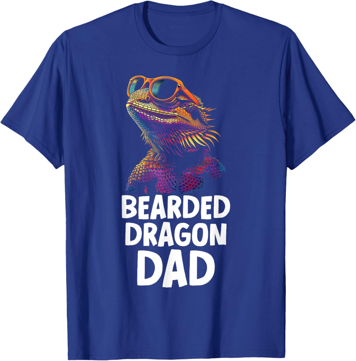 Bearded Dragon Dad Funny Reptile T-Shirt - T-Shirt | Royal