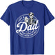 Just A Dad Always Came Back with Milk Fathers Day Skeleton T-Shirt - T-Shirt | Royal