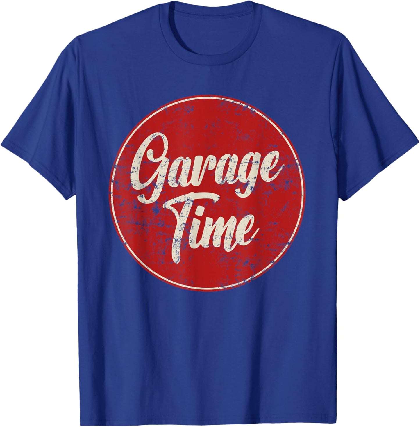 Garage Time Auto Mechanic Father's Day Handyman Dad Mechanic T-Shirt - T-Shirt | Royal