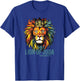 Jesus Lion Of Judah Crown Christians God Faith T-Shirt - T-Shirt | Royal