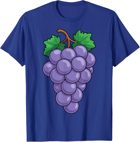 Grape Shirt Adult Men Women Children Purple Grape Costume T-Shirt - T-Shirt | Royal