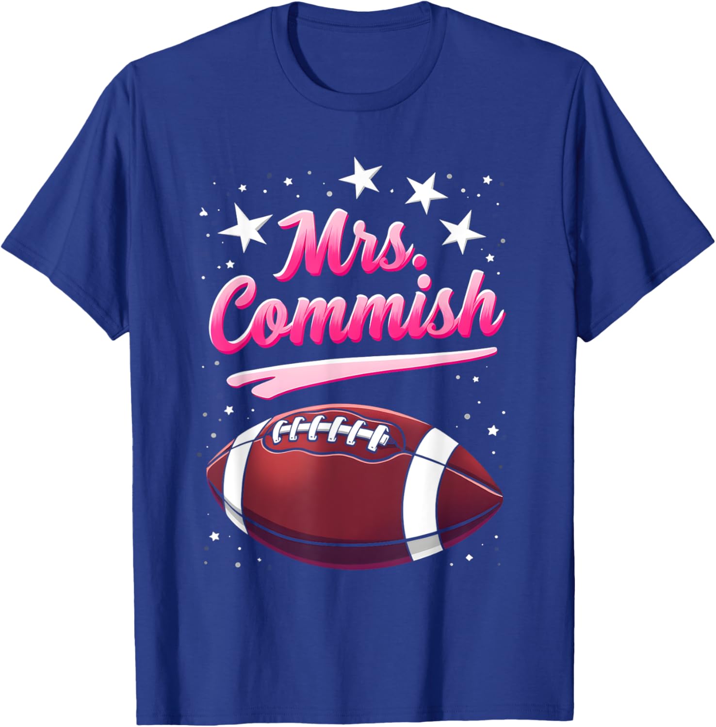 Mrs Commish Fantasy Football Commissioner Fantasy Football T-Shirt - T-Shirt | Royal