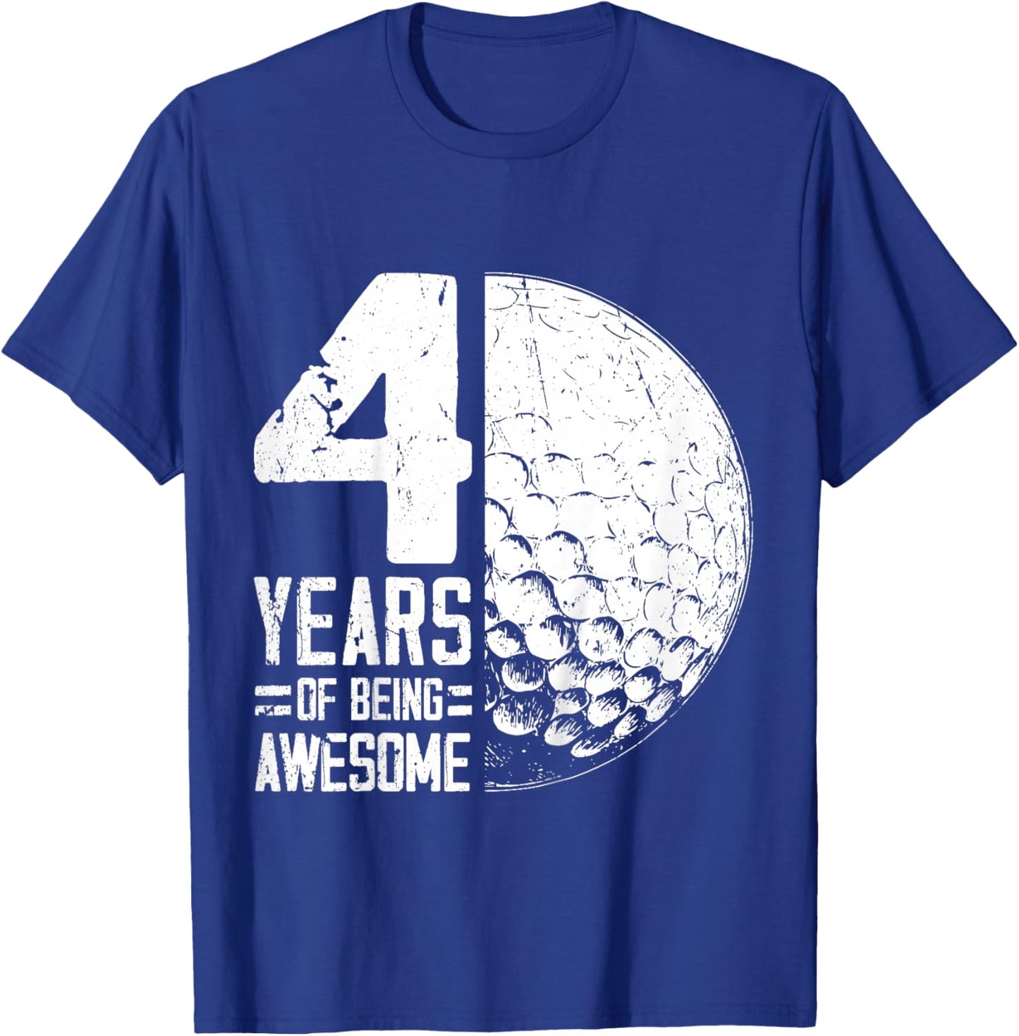 4th Birthday Boys Golf Player Golf 4 Years Old T-Shirt - T-Shirt | Royal