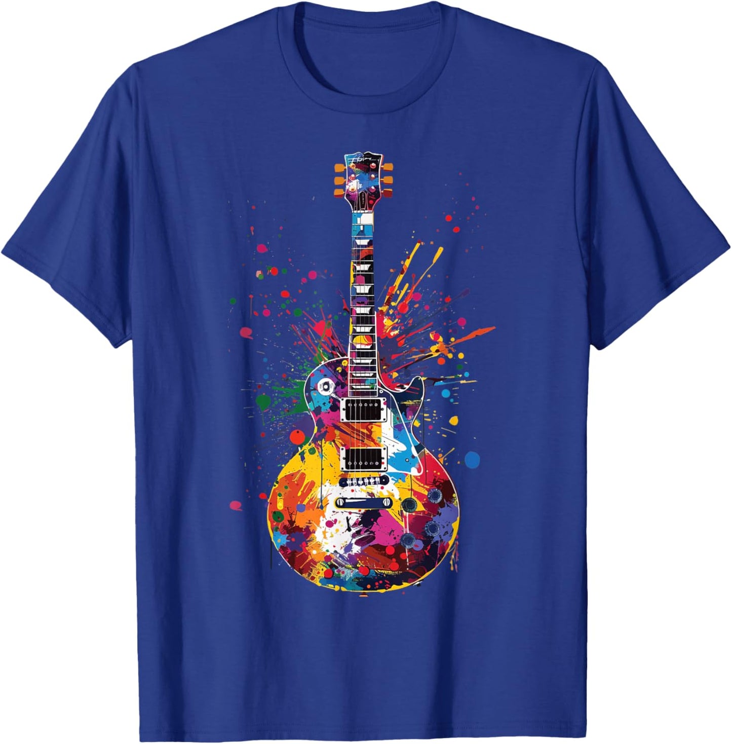 Guitar Guitars Player Guitarist T-Shirt - T-Shirt | Royal