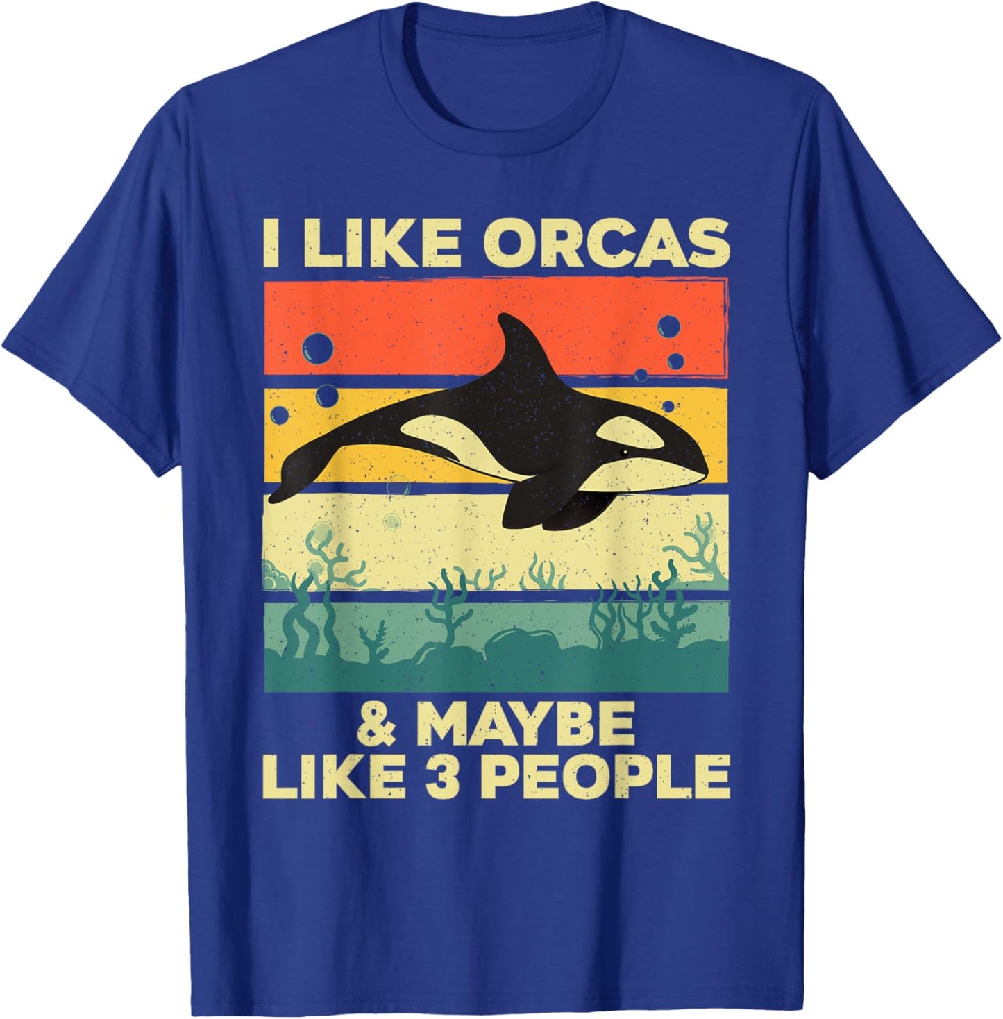 Cool Orca Design Women Kids Killer Whale Ocean Orca T-Shirt - T-Shirt | Royal