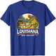 New Orleans Louisiana LA USA Swamp Alligator Playing Banjo T-Shirt - T-Shirt | Royal