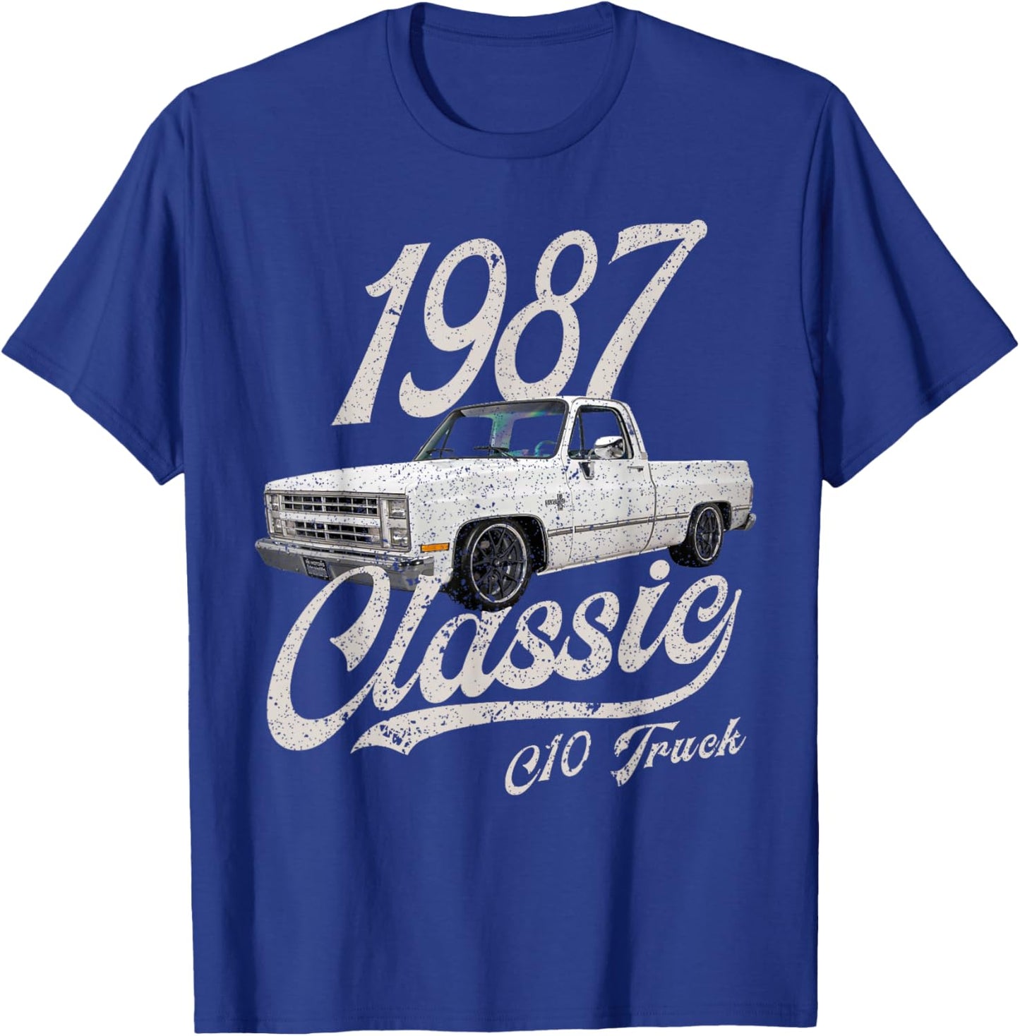 1987 87 C10 Truck T-Shirt - T-Shirt | Royal