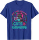 Just A Girl Who Loves Cats and Gaming Girls Gamer Cat T-Shirt - T-Shirt | Royal
