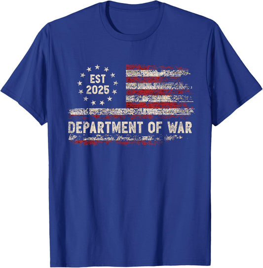 Department of War United States of America USA T-Shirt - T-Shirt | Royal