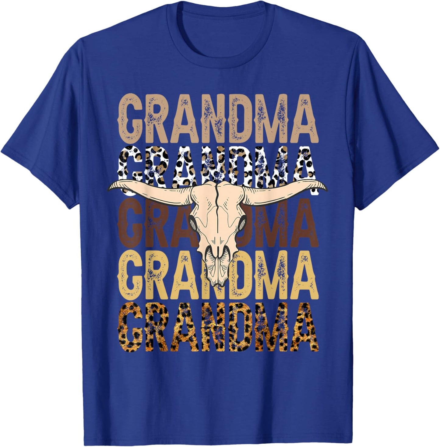 Grandma Western Family Southern Country Rodeo Cowboy Cowgirl T-Shirt - T-Shirt | Royal
