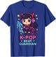 K-Pop Beat Guardian – Cute Chibi Anime Girl with Headphones T-Shirt - T-Shirt | Royal