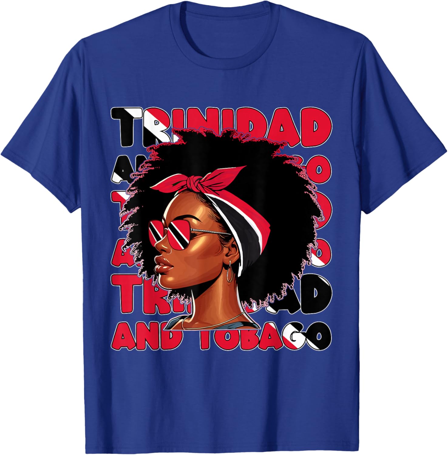 Tobagonian Girl Trinidad Flag Proud Trini Women T-Shirt - T-Shirt | Royal