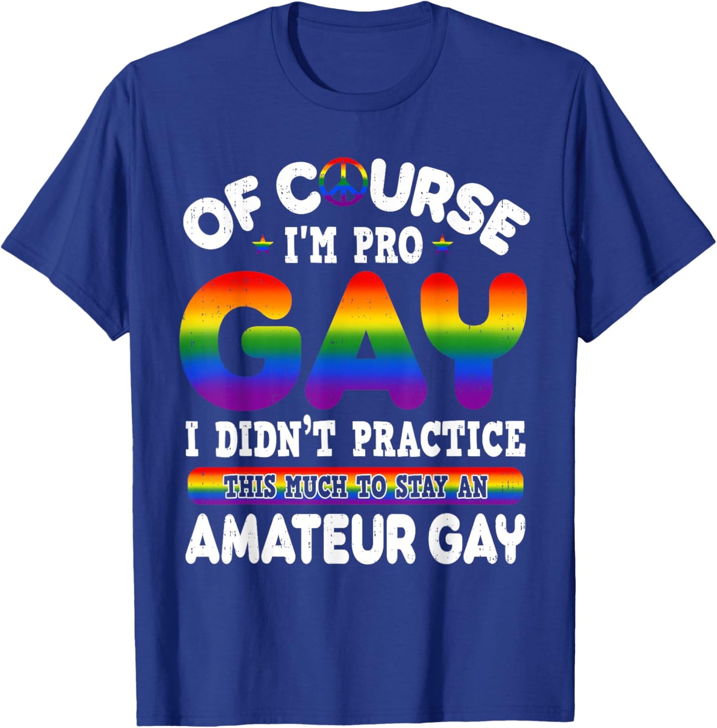 Funny Pro Gay Pride LGBTQ Rainbow Flag LGBT Humor T-Shirt - T-Shirt | Royal