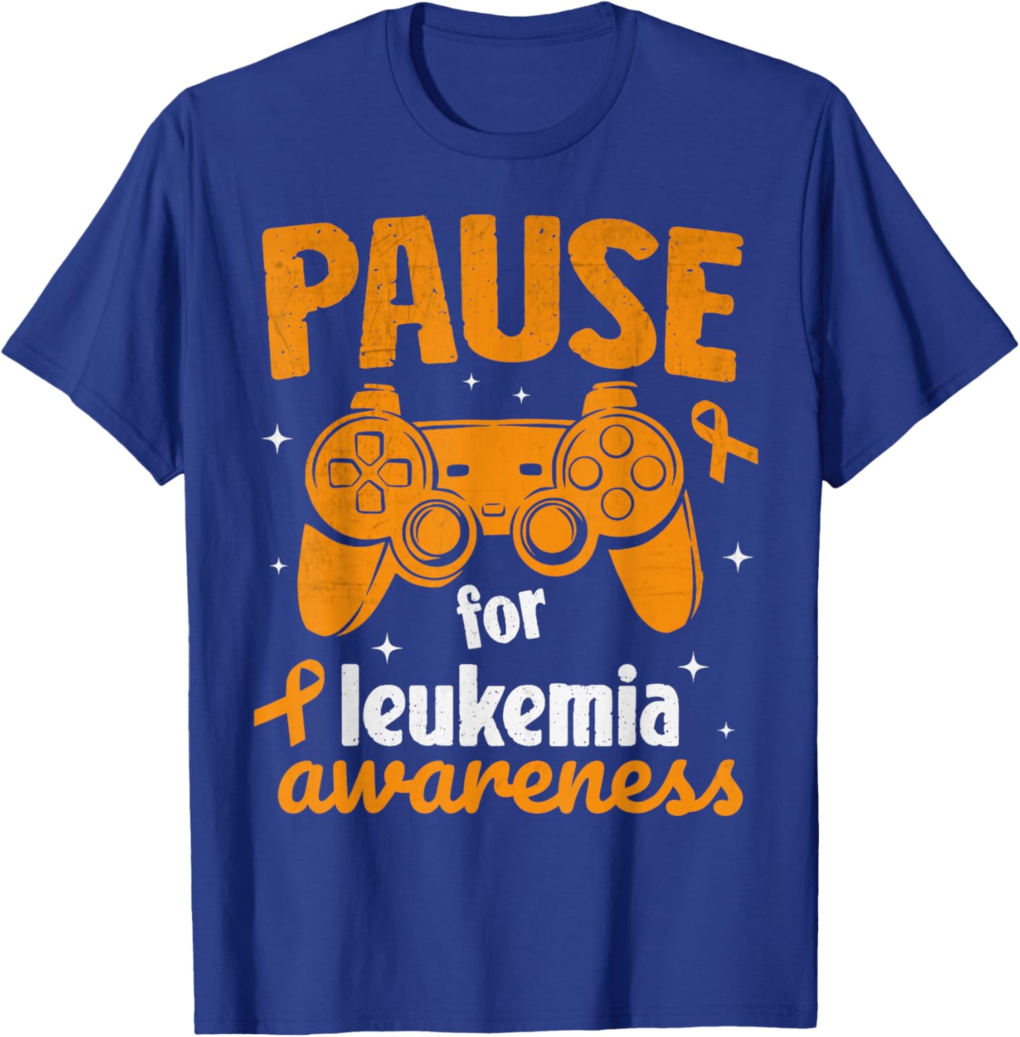 Pause For Childhood Leukemia Awareness Month Kids Gamer Boys T-Shirt - T-Shirt | Royal