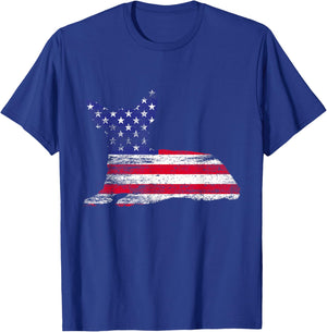 Chihuahua American Flag USA Fan Dog Owner Men Women T-Shirt - T-Shirt | Royal