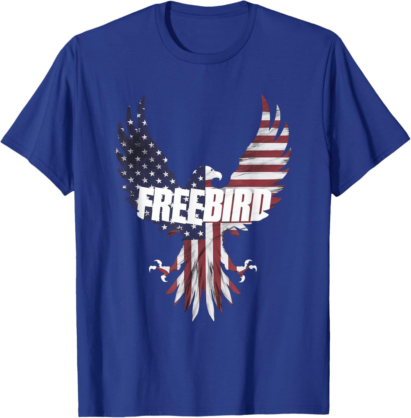 Patriotic Freebird Eagle 4th of July T-Shirt - T-Shirt | Royal