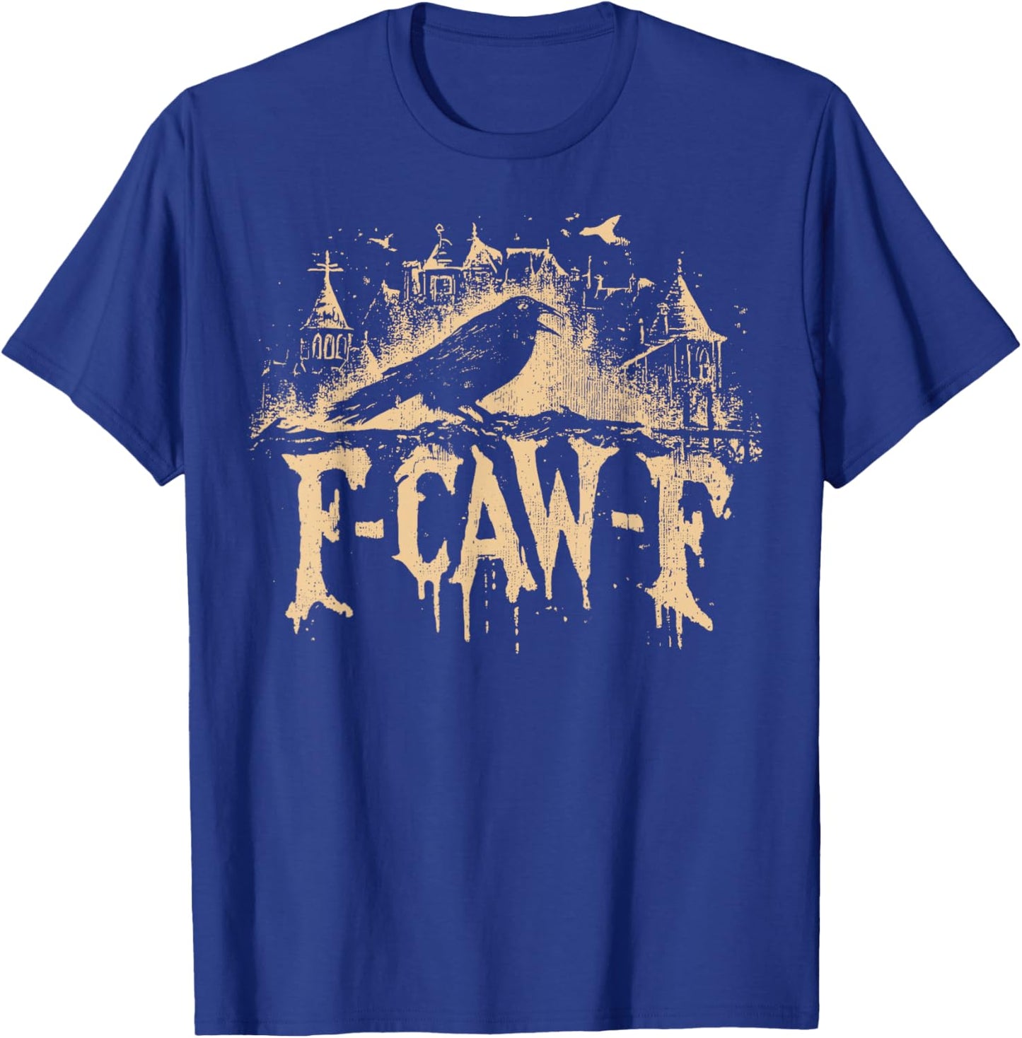 F Caw F Meme Gothic T-Shirt - T-Shirt | Royal