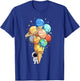 Astronaut Planets Ice Space Solar System Astronomy T-Shirt - T-Shirt | Royal