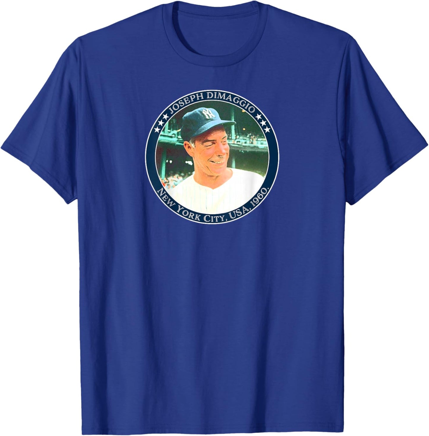Joe DiMaggio_001_Back Printed T-Shirt - T-Shirt | Royal
