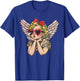 Cute Cupid Sunglasses Blowing Bubble Valentines Day Retro T-Shirt - T-Shirt | Royal