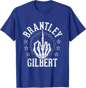 Brantley Gilbert - Middle Finger T-Shirt - T-Shirt | Royal