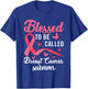 Blessed To Be Called Breast Cancer Survivor Pink Ribbon T-Shirt - T-Shirt | Royal