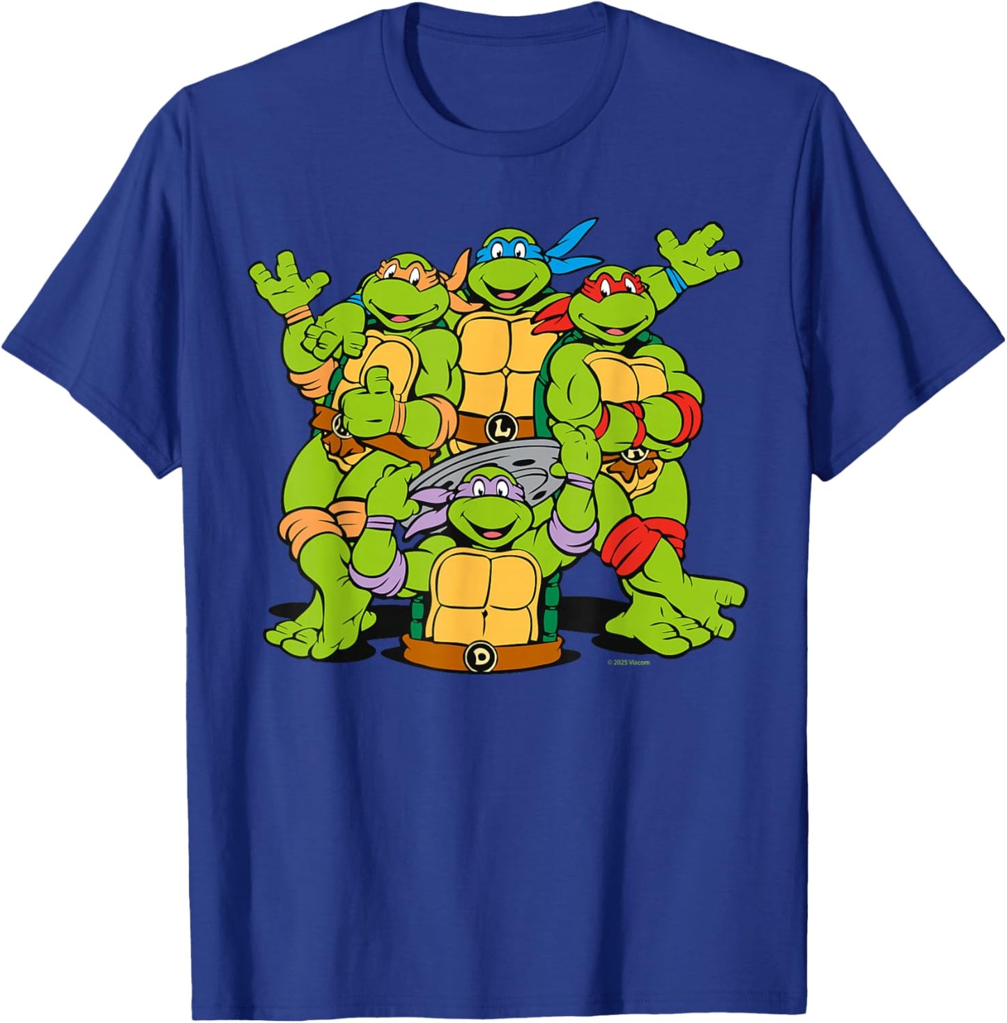 TMNT Turtle Power Best Friends 80s 90s Cartoon Reptile Lover T-Shirt - T-Shirt | Royal