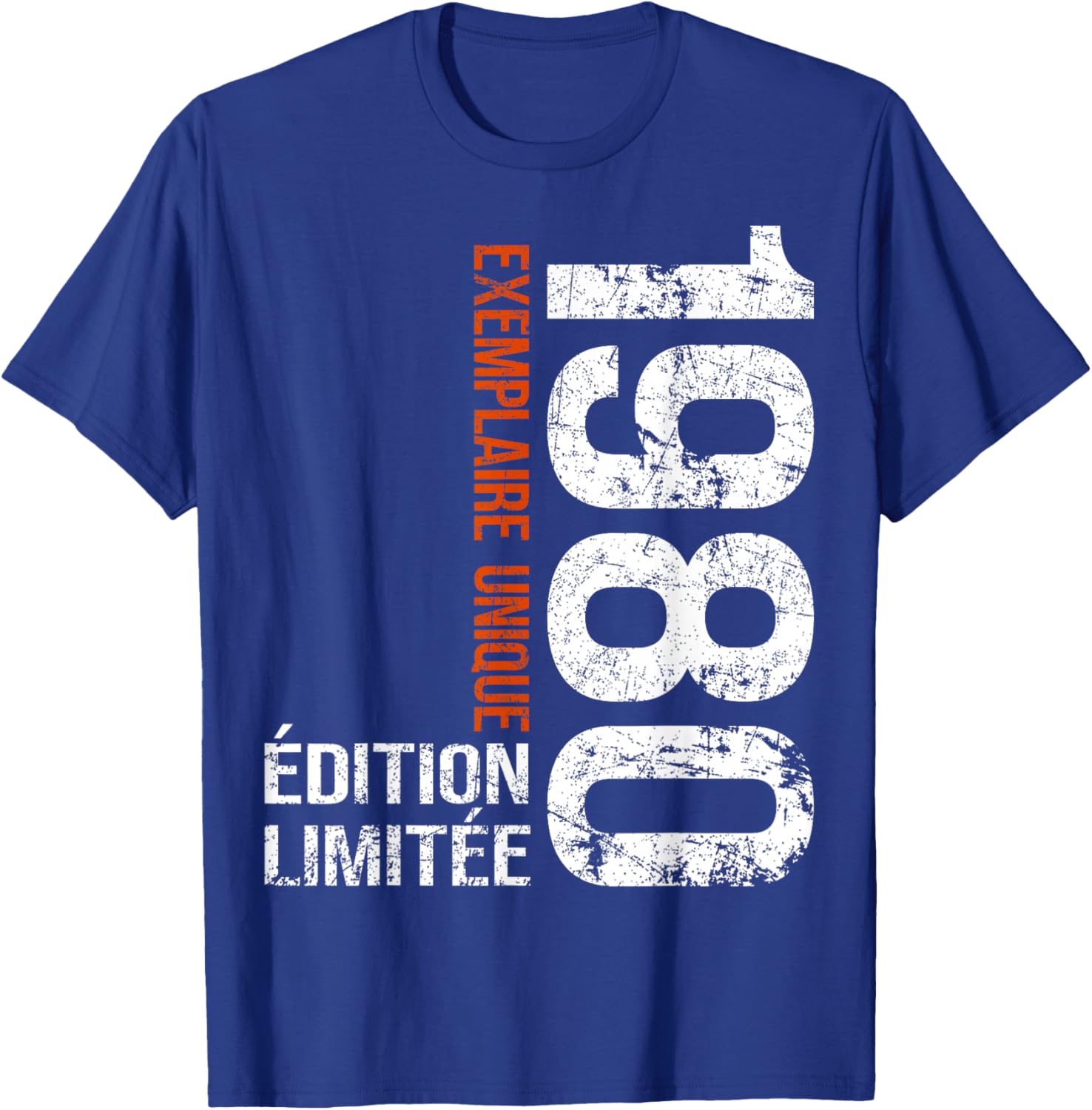 Vintage 1980 Gift 46 Years Man Birthday Humour T-Shirt - T-Shirt | Royal