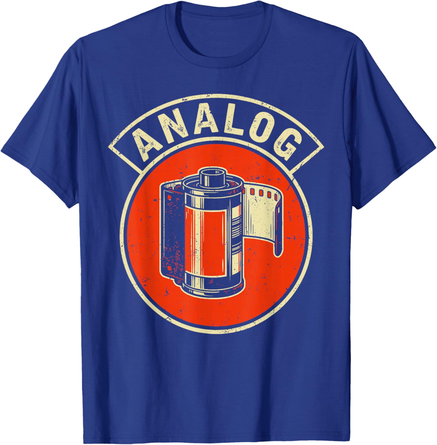 Analog Film Photography Retro Camera Design T-Shirt - T-Shirt | Royal