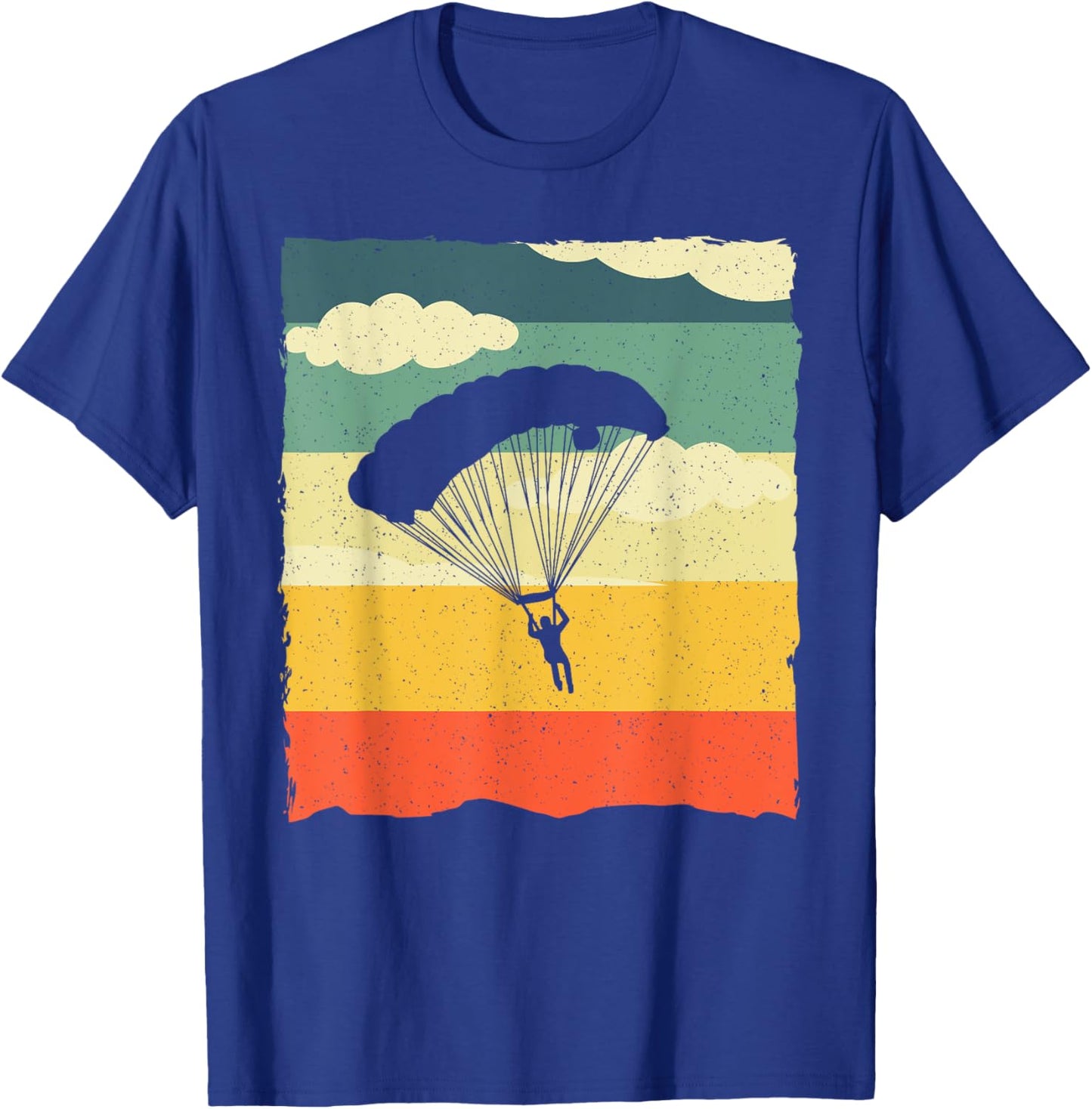 Skydiving Art Women Skydiver Paragliding Sky Diving T-Shirt - T-Shirt | Royal