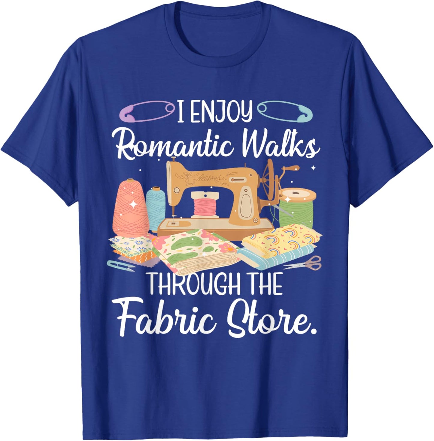 Funny Sewing Art For Mom Women Sewing Machine Quilting Sewer T-Shirt - T-Shirt | Royal