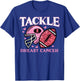 Breast Cancer American Football Awareness Men Boys Kid Women T-Shirt - T-Shirt | Royal