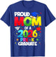 Proud Mom Class of 2026 Pre-K Graduate Graduation Family T-Shirt - T-Shirt | Royal