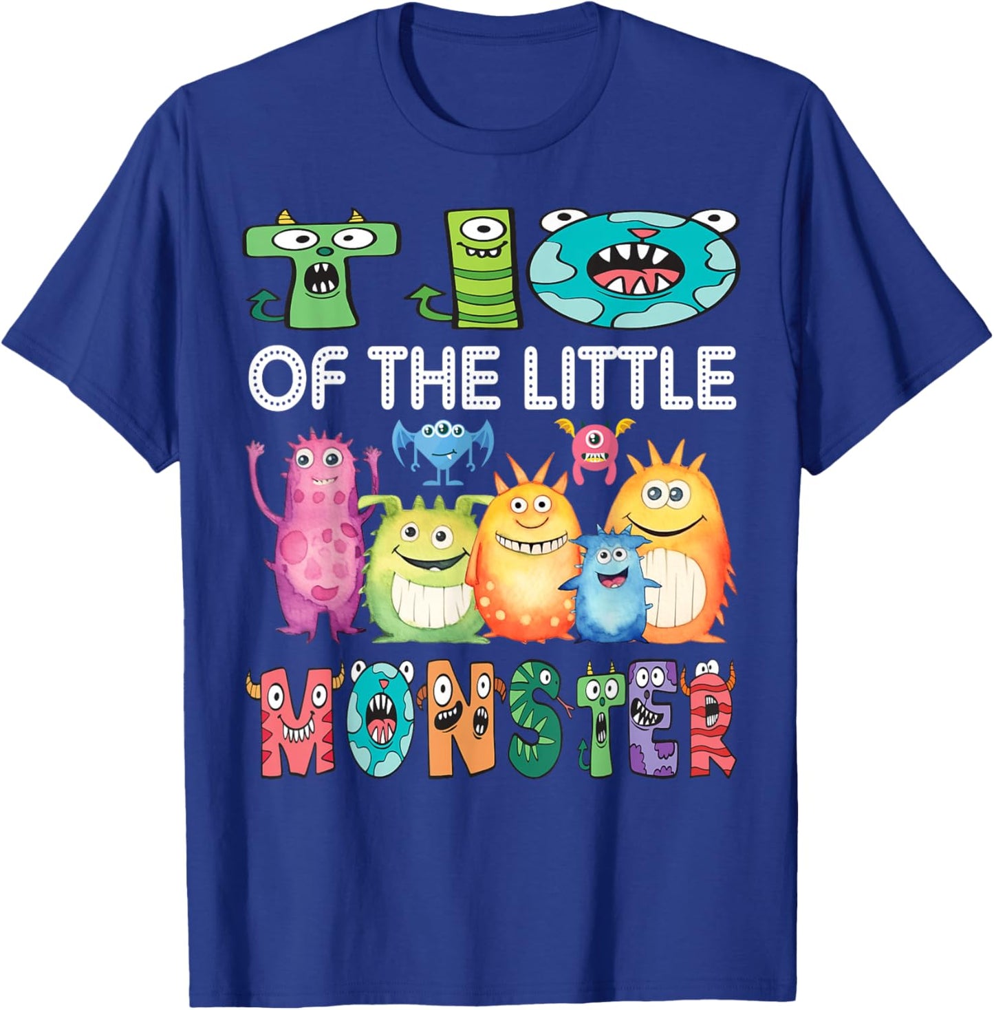 Tio Of The Little Monster Kids 1St Birthday Party T-Shirt - T-Shirt | Royal