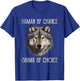 Sigma Male Lone Wolf Men Human By Chance Sigma By Choice T-Shirt - T-Shirt | Royal
