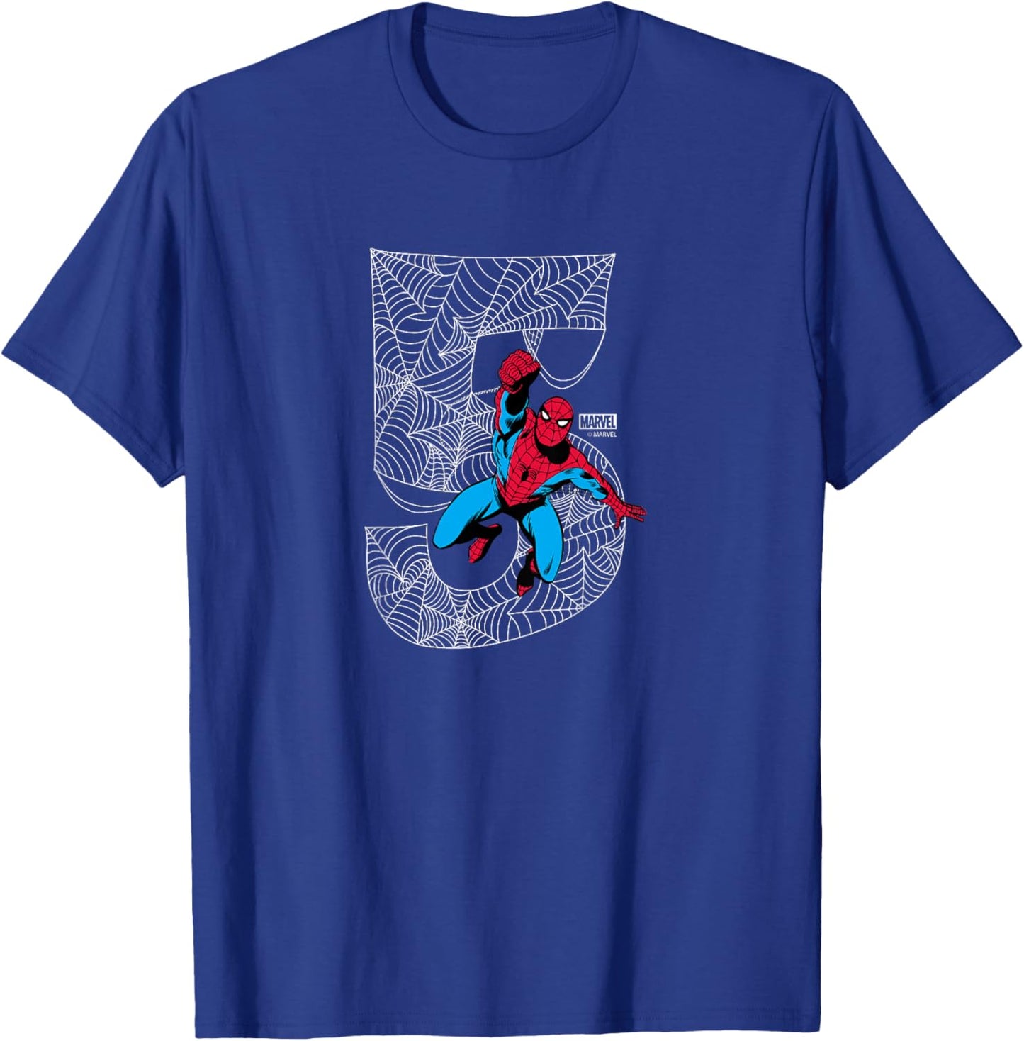 Kids Spider-Man - 5th Birthday T-Shirt - T-Shirt | Royal