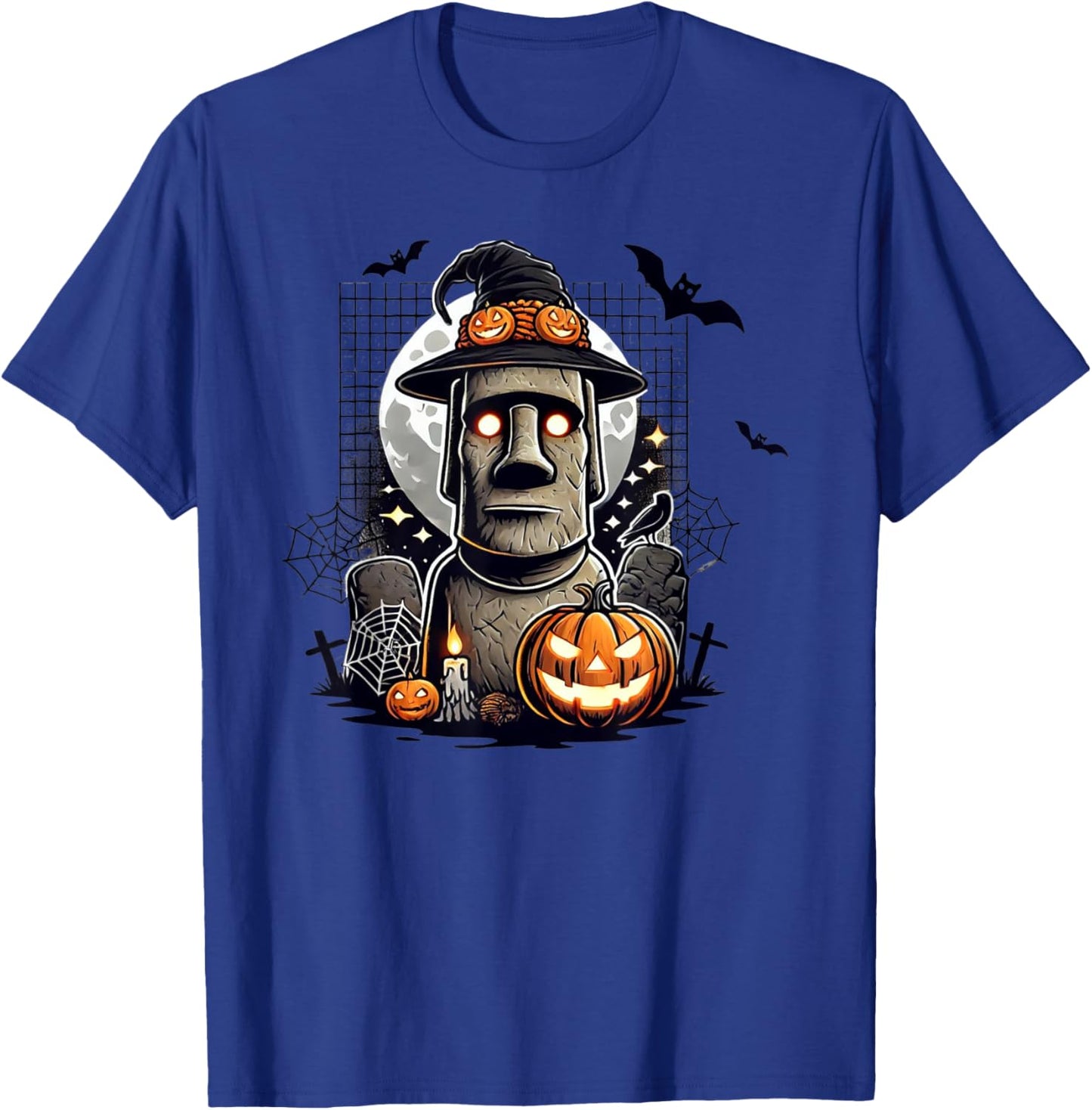 Halloween Moai Statue Ancient Culture T-Shirt - T-Shirt | Royal