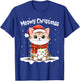 Meowy Catmas Cat Christmas Cute Kitten Cat Santa Xmas Family Women Kids T-Shirt - T-Shirt | Royal