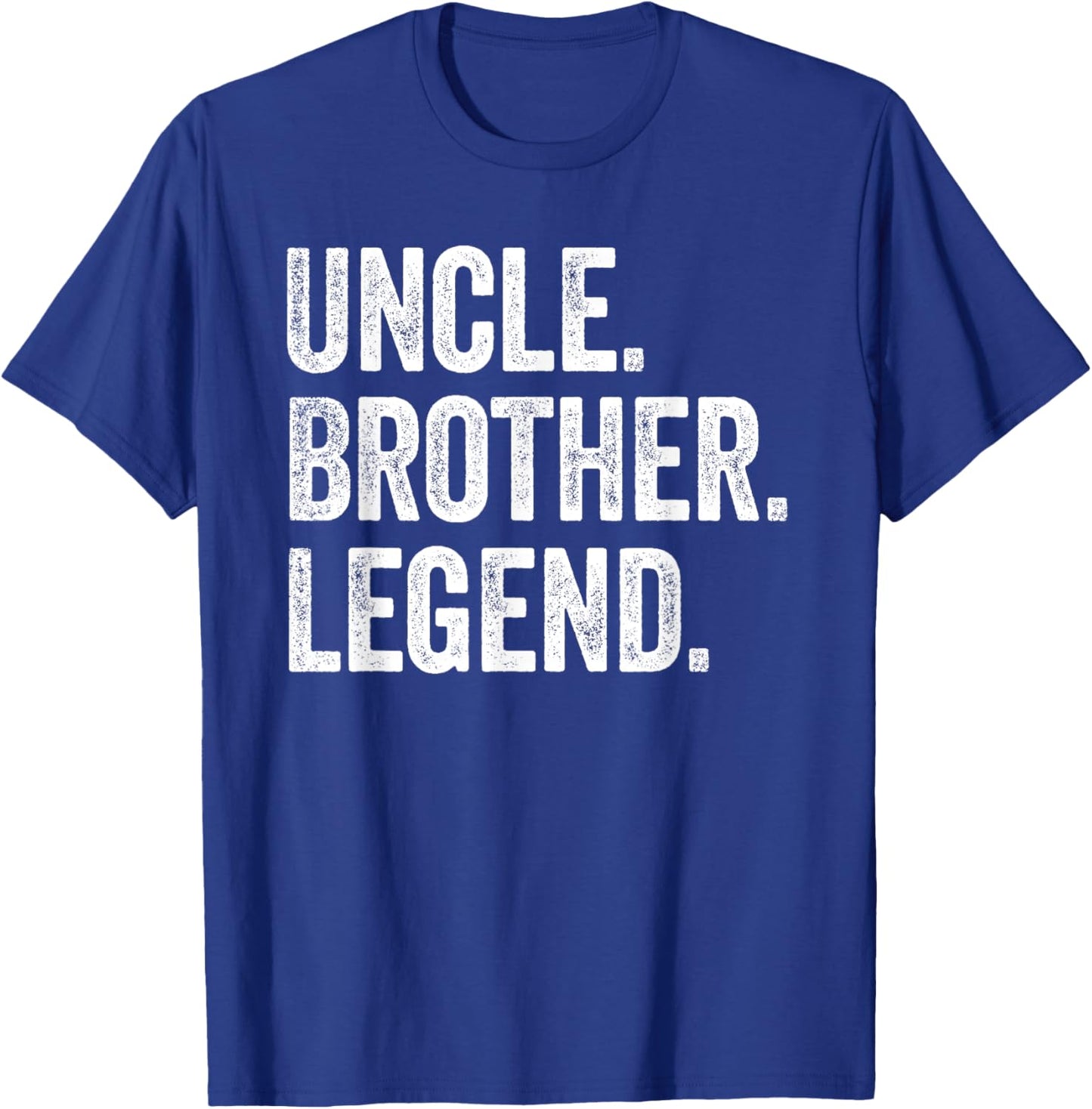 Uncle Brother Legend - Vintage Distressed Bold Uncle Graphic T-Shirt - T-Shirt | Royal