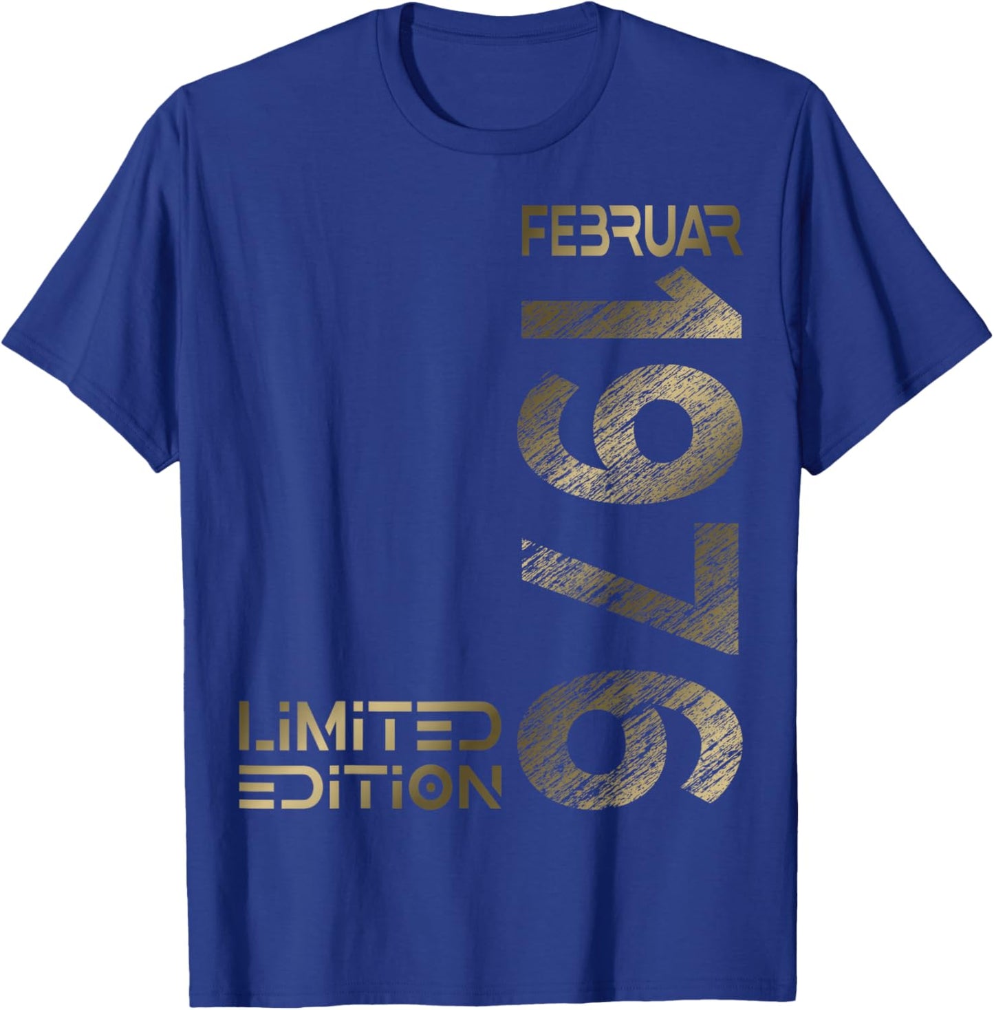 February 1976 Man Woman 50th Birthday Limited Edition T-Shirt - T-Shirt | Royal