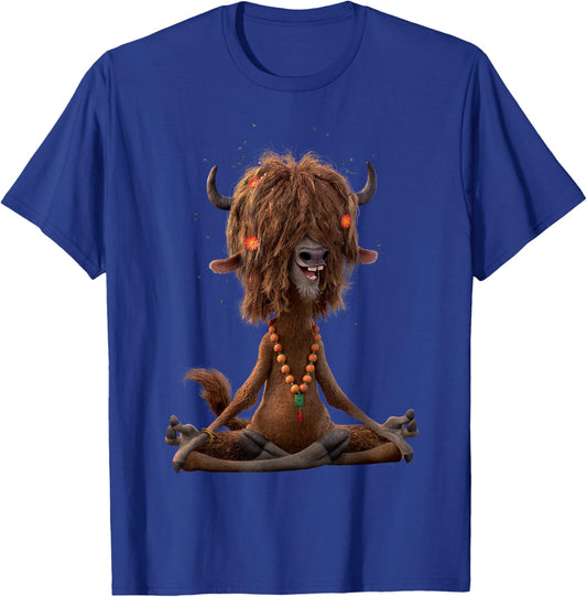 Disney Zootopia 2 Yax The Yak Groovy Meditation Pose T-Shirt - T-Shirt | Royal