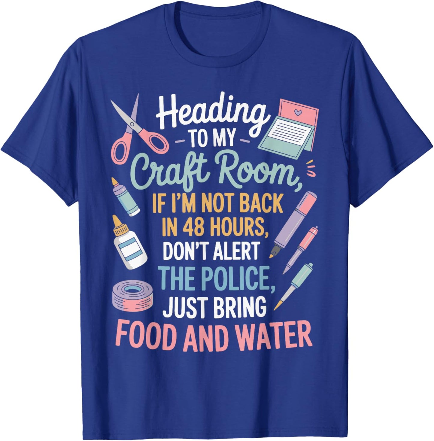 Scrapbooking Crafty T-Shirt - T-Shirt | Royal