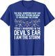 The Devil Whispered In My Ear Devil Quote T-Shirt - T-Shirt | Royal