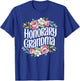 Honorary Grandma Floral T-Shirt - T-Shirt | Royal